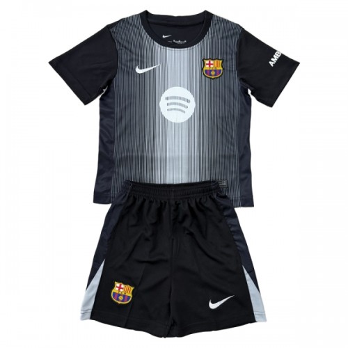 Maglia da Calcio Portiere Barcellona 2025-26 Nera per Bambino Maglia da Calcio Portiere Barcellona 2025-26 Nera per Bambino