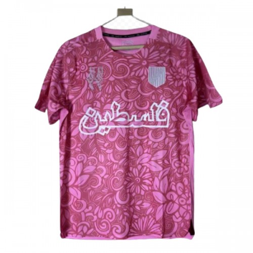 Maglia ufficiale FC Palestina X Farrah Azam 2025-26 Rosa per Uomo Maglia ufficiale FC Palestina X Farrah Azam 2025-26 Rosa per Uomo