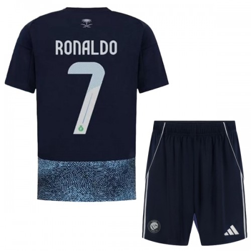 Maglia ufficiale Al Nassr Ronaldo 7 Trasferta 2025-26 per Bambino Maglia ufficiale Al Nassr Ronaldo 7 Trasferta 2025-26 per Bambino