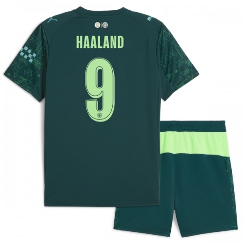 Maglia ufficiale Manchester City Haaland 9 4th EA Sport 2025-26 per Bambino Maglia ufficiale Manchester City Haaland 9 4th EA Sport 2025-26 per Bambino