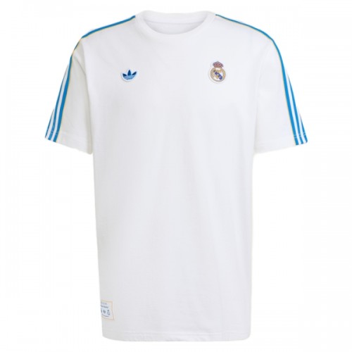 Maglia ufficiale Real Madrid Terrace Icons 2025-26 Bianca per Uomo Maglia ufficiale Real Madrid Terrace Icons 2025-26 Bianca per Uomo