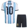 Maglia ufficiale Argentina Messi 10 Casa Mondiali 2026 per Bambino