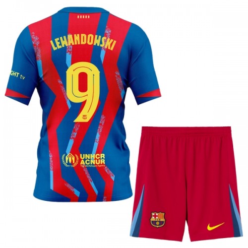 Maglia ufficiale Barcellona Lewandowski 9 4th 2025-26 per Bambino Maglia ufficiale Barcellona Lewandowski 9 4th 2025-26 per Bambino