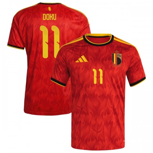 Maglia ufficiale Belgio Doku 11 Casa Mondiali 2026 per Uomo Maglia ufficiale Belgio Doku 11 Casa Mondiali 2026 per Uomo