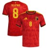 Maglia ufficiale Belgio Tielemans 8 Casa Mondiali 2026 per Uomo Maglia ufficiale Belgio Tielemans 8 Casa Mondiali 2026 per Uomo