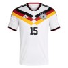 Maglia ufficiale Germania N. Schlotterbeck 15 Casa Mondiali 2026 per Uomo