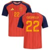 Maglia ufficiale Spagna Cucurella 22 Casa Mondiali 2026 per Uomo Maglia ufficiale Spagna Cucurella 22 Casa Mondiali 2026 per Uomo