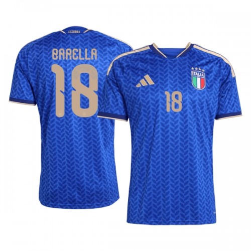 Maglia ufficiale Italia Barella 18 Casa Mondiali 2026 per Uomo Maglia ufficiale Italia Barella 18 Casa Mondiali 2026 per Uomo