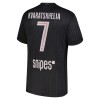 Maglia ufficiale Paris Saint Germain Kvaratskhelia 7 4th Jordan 2025-26 per Uomo