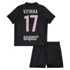 Maglia ufficiale Paris Saint Germain Vitinha 17 4th Jordan 2025-26 per Bambino