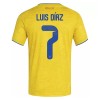 Maglia ufficiale Colombia Luis Diaz 7 Casa Mondiali 2026 per Uomo