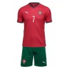 Maglia ufficiale Portogallo Ronaldo 7 Casa Mondiali 2026 per Bambino