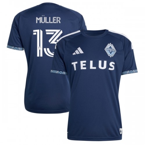Maglia ufficiale Vancouver Whitecaps Muller 13 Trasferta 2026 per Uomo Maglia ufficiale Vancouver Whitecaps Muller 13 Trasferta 2026 per Uomo