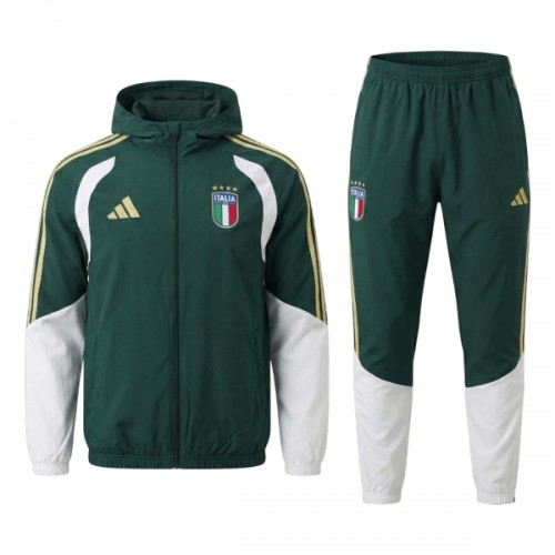 Italia Felpe con Cappuccio da Allenamento 2026-27 Verde per Uomo Italia Felpe con Cappuccio da Allenamento 2026-27 Verde per Uomo