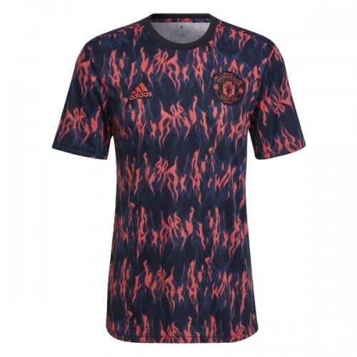 Maglia ufficiale Manchester United Pre-Match 2025-26 Nera per Uomo Maglia ufficiale Manchester United Pre-Match 2025-26 Nera per Uomo