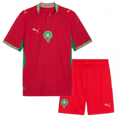 Maglia ufficiale Marocco Casa Mondiali 2026 per Bambino Maglia ufficiale Marocco Casa Mondiali 2026 per Bambino