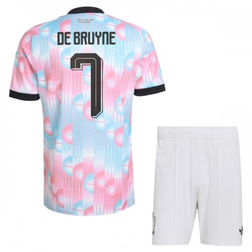 Maglia ufficiale Belgio De Bruyne 7 Trasferta Mondiali 2026 per Bambino Maglia ufficiale Belgio De Bruyne 7 Trasferta Mondiali 2026 per Bambino