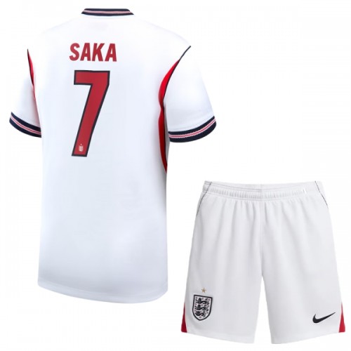 Maglia ufficiale Inghilterra Saka 7 Casa Mondiali 2026 per Bambino Maglia ufficiale Inghilterra Saka 7 Casa Mondiali 2026 per Bambino