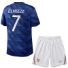 Maglia ufficiale Francia O. Dembele 7 Casa Mondiali 2026 per Bambino