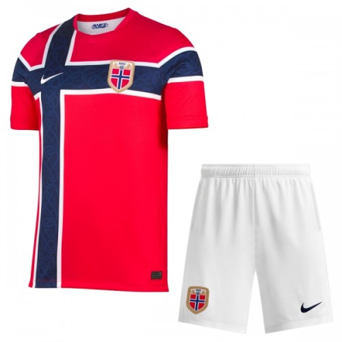 Maglia ufficiale Norvegia Casa Mondiali 2026 per Bambino Maglia ufficiale Norvegia Casa Mondiali 2026 per Bambino