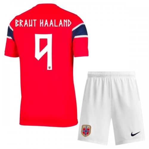 Maglia ufficiale Norvegia Haaland 9 Casa Mondiali 2026 per Bambino Maglia ufficiale Norvegia Haaland 9 Casa Mondiali 2026 per Bambino