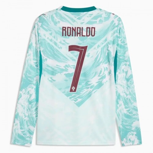 Maglia da Calcio a Maniche Lunghe Portogallo Ronaldo 7 Trasferta Mondiali 2026 per Uomo Maglia da Calcio a Maniche Lunghe Portogallo Ronaldo 7 Trasferta Mondiali 2026 per Uomo