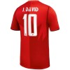 Maglia ufficiale Canada J. David 10 Casa Mondiali 2026 per Uomo