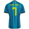 Maglia ufficiale Colombia Luis Diaz 7 Trasferta Mondiali 2026 per Uomo