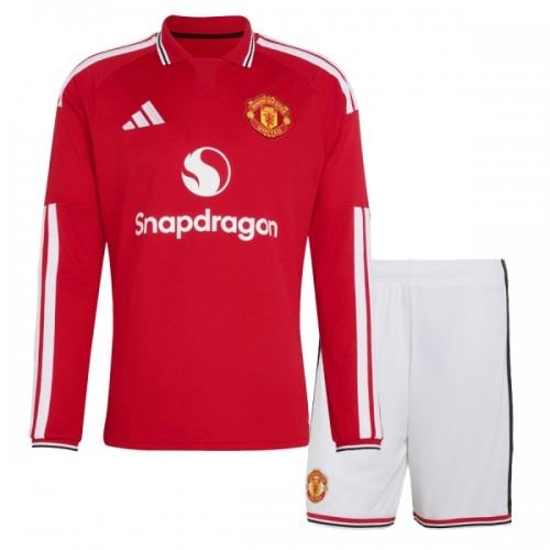 Maglia da Calcio a Maniche Lunghe Manchester United Casa 2026-27 per Bambino Maglia da Calcio a Maniche Lunghe Manchester United Casa 2026-27 per Bambino