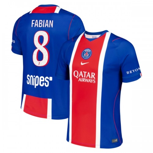 Maglia ufficiale Paris Saint Germain Fabian 8 Casa 2026-27 per Uomo Maglia ufficiale Paris Saint Germain Fabian 8 Casa 2026-27 per Uomo