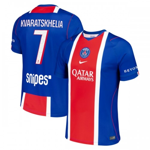 Maglia ufficiale Paris Saint Germain Kvaratskhelia 7 Casa 2026-27 per Uomo Maglia ufficiale Paris Saint Germain Kvaratskhelia 7 Casa 2026-27 per Uomo