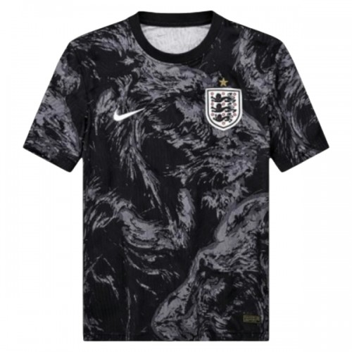 Maglia ufficiale Inghilterra Pre-Match Mondiali 2026 Nera per Uomo Maglia ufficiale Inghilterra Pre-Match Mondiali 2026 Nera per Uomo
