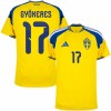Maglia ufficiale Svezia Gyokeres 17 Casa Mondiali 2026 per Uomo