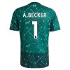 Maglia da Calcio Portiere Liverpool A. Becker 1 Casa 2026-27 Verde per Uomo