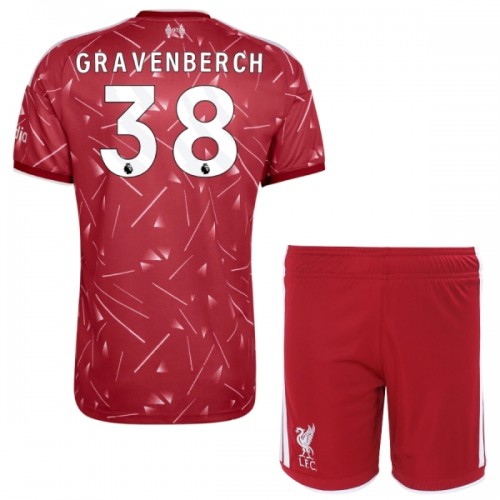 Maglia ufficiale Liverpool Gravenberch 38 Casa 2026-27 per Bambino Maglia ufficiale Liverpool Gravenberch 38 Casa 2026-27 per Bambino