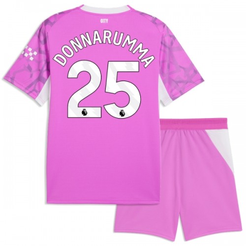 Maglia da Calcio Portiere Manchester City Donnarumma 25 Trasferta 2026-27 Rosa per Bambino Maglia da Calcio Portiere Manchester City Donnarumma 25 Trasferta 2026-27 Rosa per Bambino