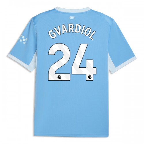 Maglia ufficiale Manchester City Gvardiol 24 Casa 2026-27 per Uomo Maglia ufficiale Manchester City Gvardiol 24 Casa 2026-27 per Uomo