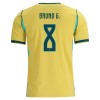 Maglia ufficiale Brasile Bruno Guimaraes 8 Casa Mondiali 2026 per Uomo Maglia ufficiale Brasile Bruno Guimaraes 8 Casa Mondiali 2026 per Uomo