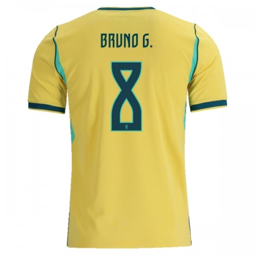 Maglia ufficiale Brasile Bruno Guimaraes 8 Casa Mondiali 2026 per Uomo Maglia ufficiale Brasile Bruno Guimaraes 8 Casa Mondiali 2026 per Uomo