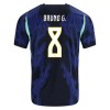Maglia ufficiale Brasile Bruno Guimaraes 8 Trasferta Mondiali 2026 per Uomo Maglia ufficiale Brasile Bruno Guimaraes 8 Trasferta Mondiali 2026 per Uomo