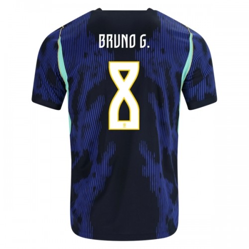 Maglia ufficiale Brasile Bruno Guimaraes 8 Trasferta Mondiali 2026 per Uomo Maglia ufficiale Brasile Bruno Guimaraes 8 Trasferta Mondiali 2026 per Uomo