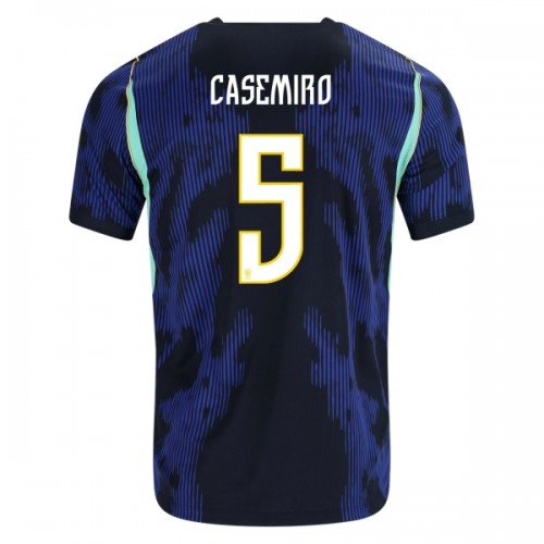 Maglia ufficiale Brasile Casemiro 5 Trasferta Mondiali 2026 per Uomo Maglia ufficiale Brasile Casemiro 5 Trasferta Mondiali 2026 per Uomo