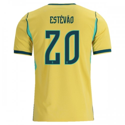 Maglia ufficiale Brasile Estevao 20 Casa Mondiali 2026 per Uomo Maglia ufficiale Brasile Estevao 20 Casa Mondiali 2026 per Uomo