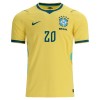 Maglia ufficiale Brasile Estevao 20 Casa Mondiali 2026 per Uomo