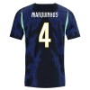 Maglia ufficiale Brasile Marquinhos 4 Trasferta Mondiali 2026 per Uomo Maglia ufficiale Brasile Marquinhos 4 Trasferta Mondiali 2026 per Uomo