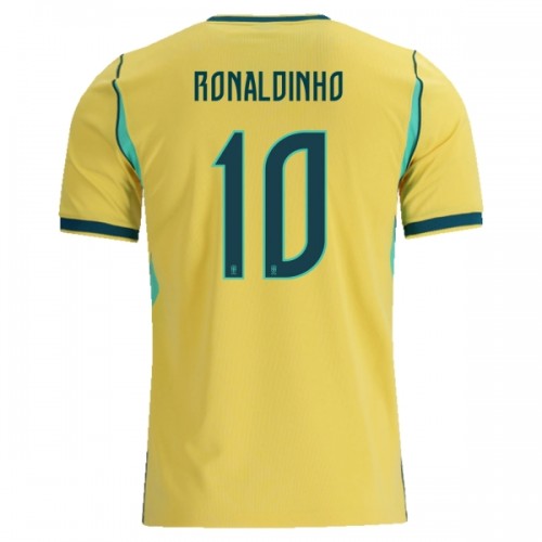 Maglia ufficiale Brasile Ronaldinho 10 Casa Mondiali 2026 per Uomo Maglia ufficiale Brasile Ronaldinho 10 Casa Mondiali 2026 per Uomo
