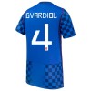 Maglia ufficiale Croazia Gvardiol 4 Trasferta Mondiali 2026 per Bambino