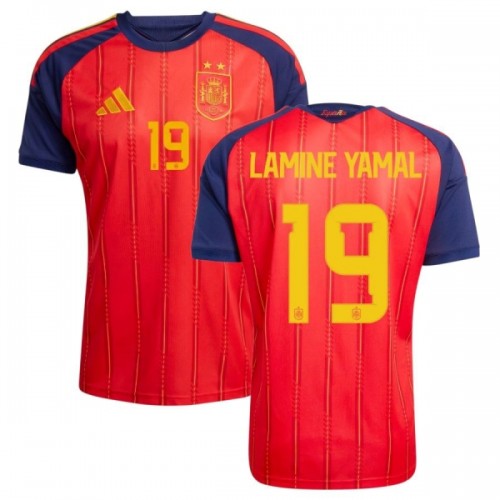 Maglia ufficiale Spagna 2 Stars Lamine Yamal 19 Casa Mondiali 2026 per Uomo Maglia ufficiale Spagna 2 Stars Lamine Yamal 19 Casa Mondiali 2026 per Uomo