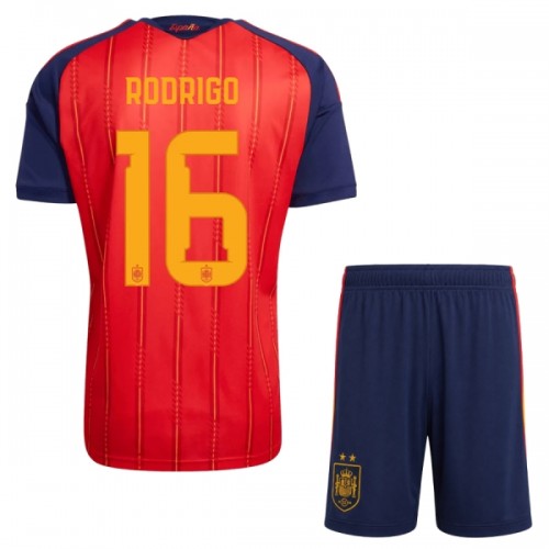Maglia ufficiale Spagna 2 Stars Rodrigo 16 Casa Mondiali 2026 per Bambino Maglia ufficiale Spagna 2 Stars Rodrigo 16 Casa Mondiali 2026 per Bambino
