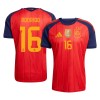 Maglia ufficiale Spagna 2 Stars Rodrigo 16 Casa Mondiali 2026 per Uomo Maglia ufficiale Spagna 2 Stars Rodrigo 16 Casa Mondiali 2026 per Uomo